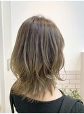 バレイヤージュシークレットカラー×オージュア(右サイド)