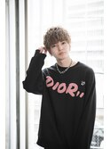 pesca豊崎/スリークショート/七三オールバック/マッシュウルフ