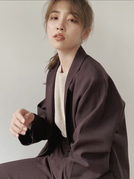 エイチ 梅田(H) ヘルシーベージュレイヤーカットウルフカット20代30代40代前髪