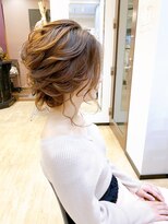 ローラ 本店(Rola)&nbsp;ゆるっとカジュアル後毛アップ　ヘアセット