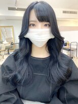 【myonsil 山田】ブルーブラック◎韓国風レイヤー