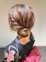 スーパーカット 元町店(SUPER CUT)&nbsp;浴衣　ヘアアレンジ　サイドアップ