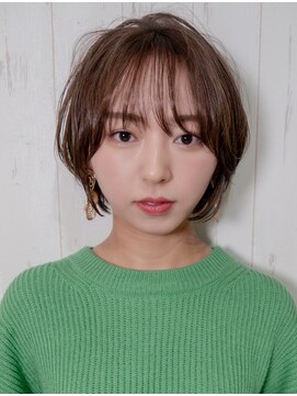 ティアラ 桜木町(TIARA) 大人可愛いひし形ショート20代30代40代丸みショートシースルー