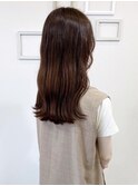 ツヤ髪ロング☆透明感チョコブラウン