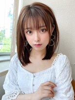 アフロート ディル(AFLOAT D'L)&nbsp;20代30代40代大人かわいい 小顔 前下がりボブ  ひし形シルエット