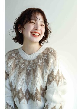 ヘアーアンドメイク エイダ(hair&make eida) デザインカラーオリーブベージュウェットヘア【神保町】