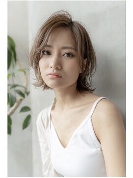 オースティン 調布アミックス(AUSTIN) 大人かわいい前髪セシルカットココアブラウンフリンジウェーブ