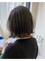 マロウイヴ(mallow eve) ばっさりカット!切りっぱなしボブの外ハネゆるふわスタイル♪