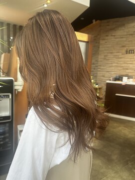ヘアドレッシング インプローブ 前橋(hair dressing improve) ワンブリーチキャラメルベージュ