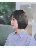 【sui hair studio 富塚町】暗めブラウン　前上がりショート