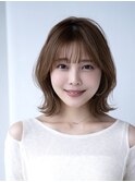 20代30代大人かわいい小顔くびれレイヤーカット前髪ボブウルフ