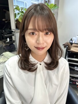 エトワ 新宿(ETOWA) レイヤーカット ワンカール 大人可愛い モテ 韓国ヘア