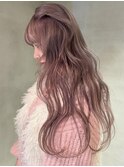 着物/フェミニンロング/似合わせカット/ウェーブミディアム/梅田
