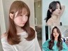 【時短小顔ヘア】前髪カット+顔周りカット+可愛くコテ巻き　￥2500
