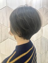 ビューティドレッセヤマノ 池袋パルコ(Beauty Dresse YAMANO)&nbsp;イヤリングカラー/ハイライト/ショートボブ/大人ショート