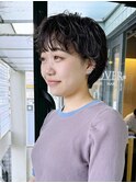 ニュアンスパーマ　ハンサムショート　京都美容室　進詩織