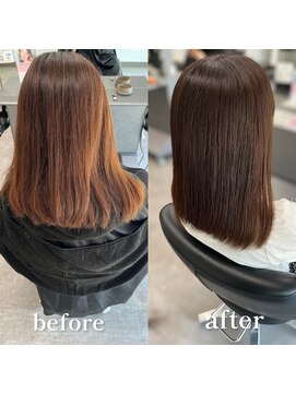 ガルボヘアー 桟橋店(garbo hair) アッシュブラウン 透明感カラー 艶髪