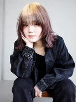 アルバム 渋谷パルコ(ALBUM) ミディアムロングウルフレイヤー顔周りレイヤー_F50307