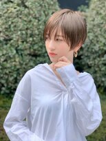 アンスリウム 吹田(Anthurium)&nbsp;大人ミニショート×オリーブベージュ/30代40代おすすめヘア