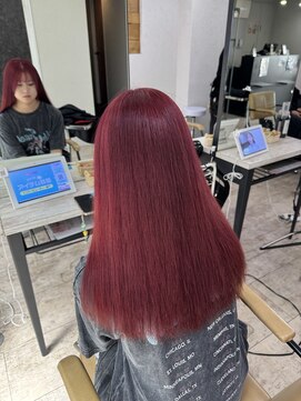 プライズ 所沢プロぺ通り店(prize) チェリーレッド韓国風レイヤーケ透明感カラー所沢