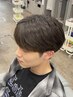 お悩み改善☆メンズカット+縮毛矯正￥15950[本町/MEN'S/髪質改善/ストレート]