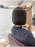 【L by first】オージュアアルティールで艶ボブ