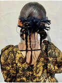 ヘアセット ヘアアレンジ 20代 お団子ツインヘア カチモリヘア