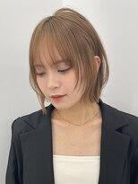 サンドイエナ 横浜店(sand yena)&nbsp;ボブディオリーブベージュ髪質改善縮毛矯正フェイスレイヤー