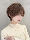 大人ガーリー/ダークアッシュ/似合わせ/レイヤーショート☆230