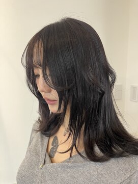 クワイア 川崎店(0choir) ラベンダーブラウン×結べるレイヤー◯emi