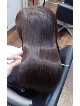 ヘアーディレクション オクハラ(hair direction okuhara)の写真/白髪をしっかりカバーしながら、扱いやすい美髪へ