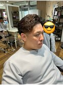 オリジナルパーマ×テーパーフェード