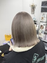 イブヘアー(eve hair)&nbsp;☆グレージュ/外ハネボブ/ブリーチカラー