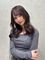 スール(seul) ワインレッド×韓国風レイヤーカット