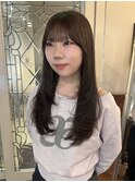 レイヤーカット チョコレートブラウン
