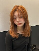 ロンド パルティール 大宮(Lond partir)&nbsp;ミルクティーブロンド/ワンホンレイヤー/韓国巻き/顔周りカット