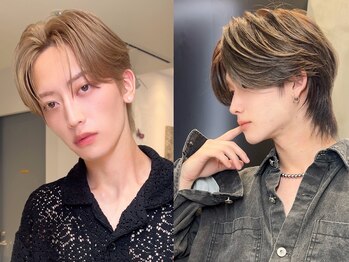 ザシェノンアオヤマ(THE CHAINON AOYAMA)の写真/ハイトーンカラー、韓国式ダウンパーマを用いたトレンドメンズカットが得意