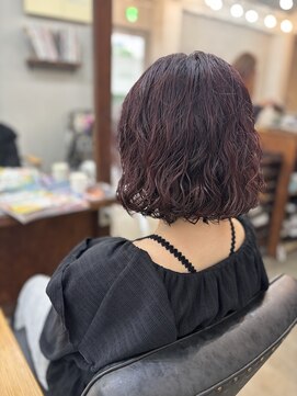 ヘアメイク デザート(HAIR MAKE DESART) 木村法子【切りっぱなしボブ×パーマ】