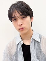 エル 渋谷(L) ブリーチなしカラー黒髪ショート好印象シースルーセンターパート
