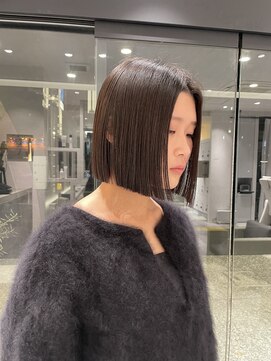 アビーヘアー 西大島店(abie hair) 切りっぱなしボブ