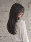 船橋/暗髪/ロングハッシュレイヤー