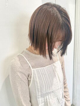 ヘア アンド スパ エジェリ プリム(hair&spa egerie prime) 【恵比寿】小顔切りっぱなしボブ/30代/40代/50代