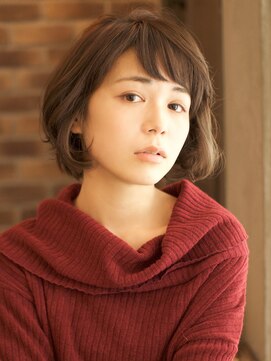 ベック ヘアサロン(BEKKU hair salon) ワイドバングのショートボブ☆モーブカラー☆[ショート/髪質改善