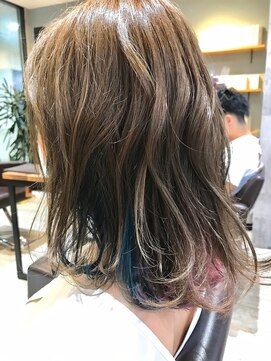 モードケイズ 西宮(MODE K's) インナーカラー/ハイライト/モテ髪カタログ/大人かわいい