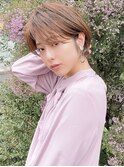 大人かわいい耳掛け小顔ショートボブ 20代30代40代 銀座