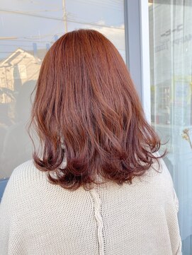 ユルフ(yulf) ブリーチなし☆コーラルピンク[津市/津駅/久居/久居駅]