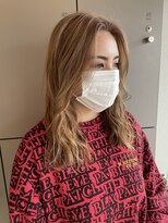 エイト 沖縄豊崎店(EIGHT toyosaki)&nbsp;【EIGHT 豊崎】お客様スタイル_ハニーベージュな柔らかカラー