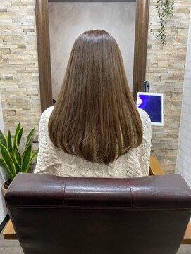 ハサミバイアトリエナガノ 千葉(8sami by atelier nagano) デザインカラー/レイヤーカット/ウエットヘア/オリーブベージュ