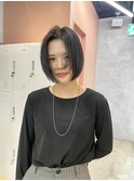 【松本華】olive greige × layer bob