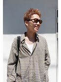 アクティブショート×ハイトーンベージュ